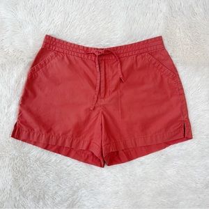 Banana Republic washed orange drawstring waist shorts Sz4